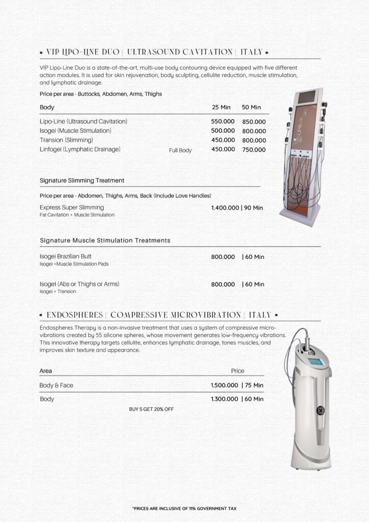 Body Lab Bali Menu – Body Lab Bali